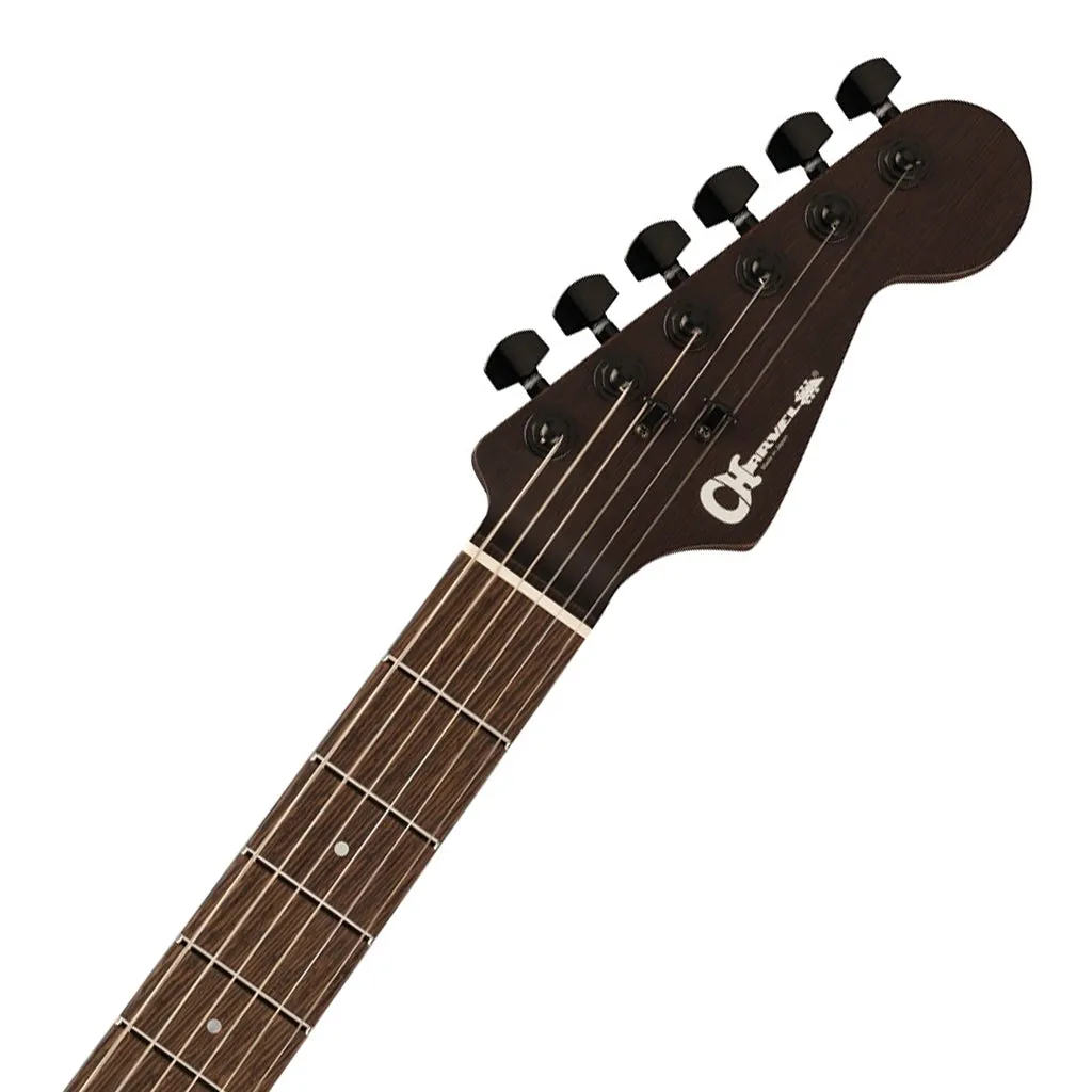 Charvel MJ DK24 HSH 2PT W with Mahogany Body and Wenge Fingerboard - Black