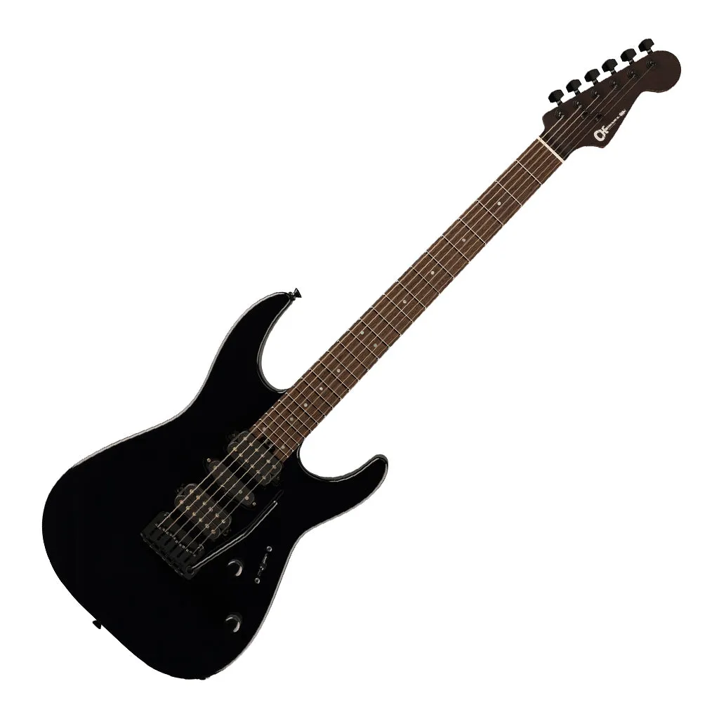 Charvel MJ DK24 HSH 2PT W with Mahogany Body and Wenge Fingerboard - Black