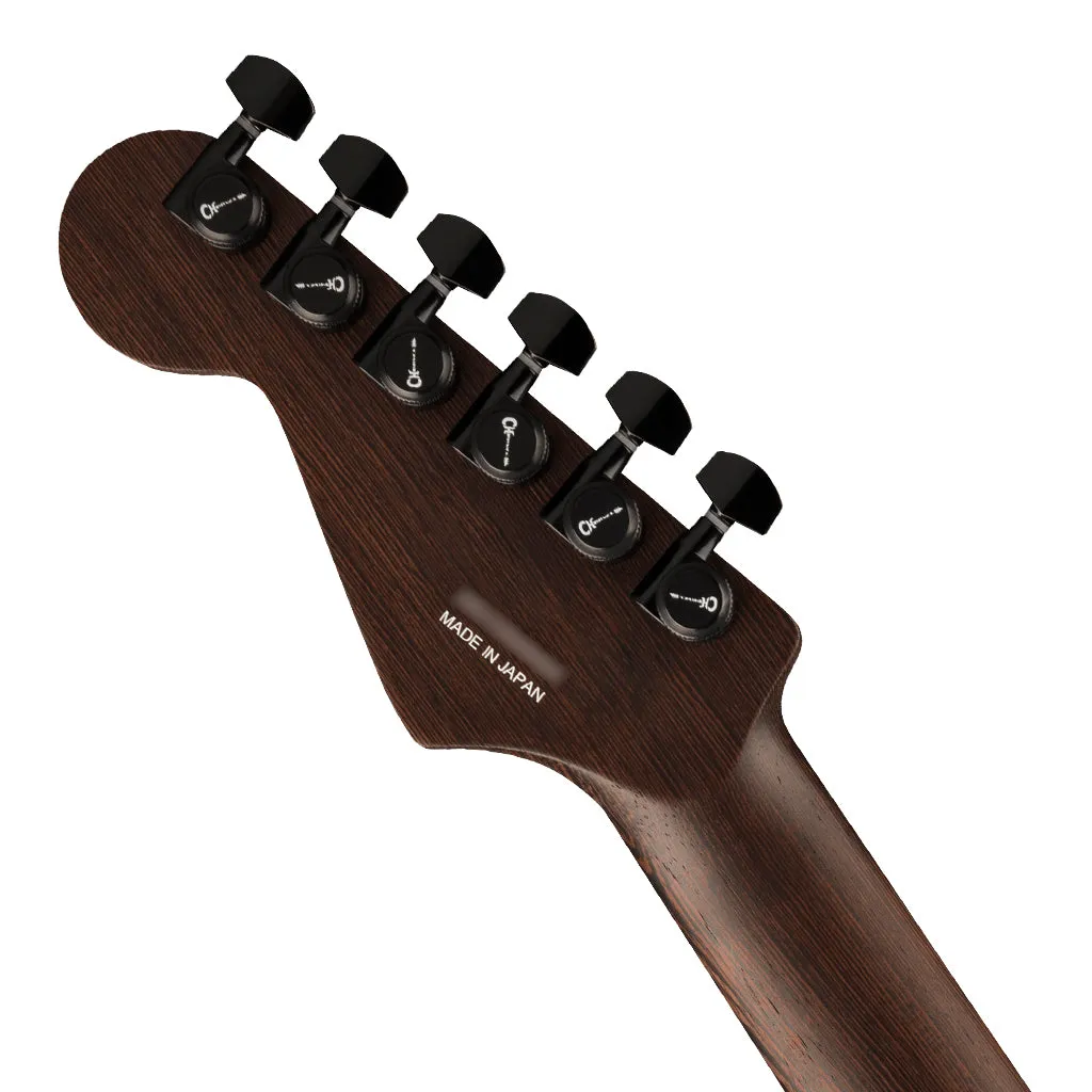 Charvel MJ DK24 HSH 2PT W with Mahogany Body and Wenge Fingerboard - Black