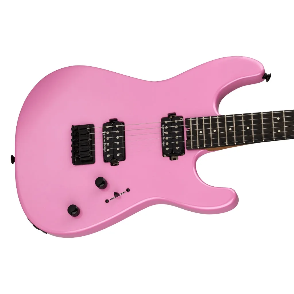 Charvel Mod Plus SD1 HH HT Electric Guitar, Ebony Fingerboard - Platinum Pink