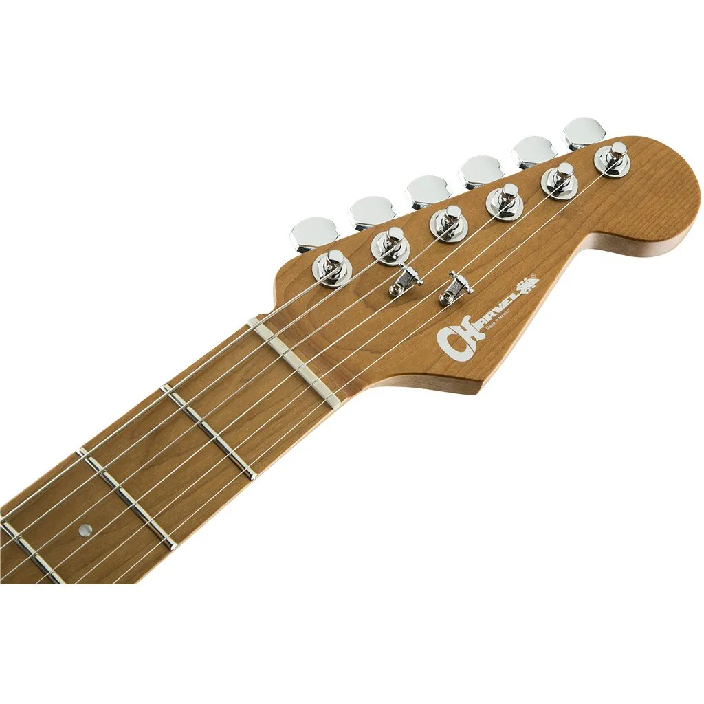 Charvel Pro Mod DK24 - Satin Burgundy Mist - Caramelised Maple Fingerboard