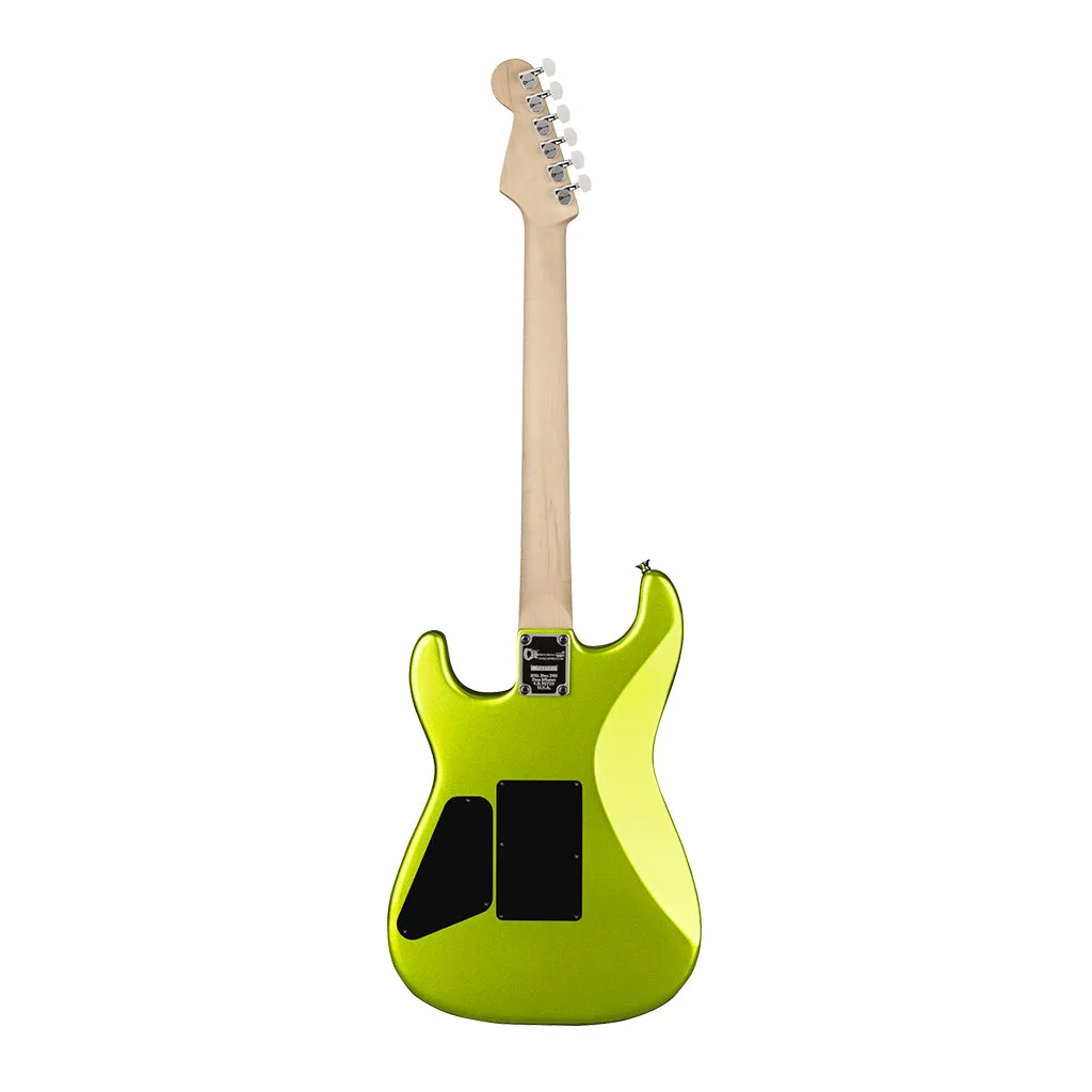 Charvel Pro-Mod San Dimas Style 1 HH FR E, Ebony Fingerboard, Lime Green Metallic
