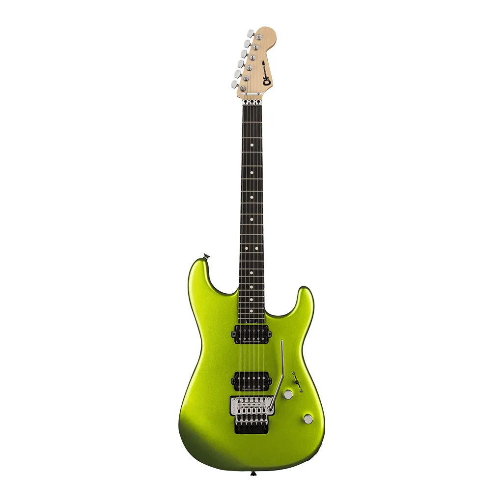 Charvel Pro-Mod San Dimas Style 1 HH FR E, Ebony Fingerboard, Lime Green Metallic