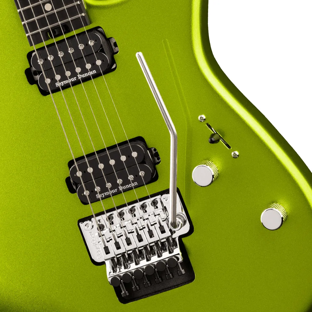Charvel Pro-Mod San Dimas Style 1 HH FR E, Ebony Fingerboard, Lime Green Metallic