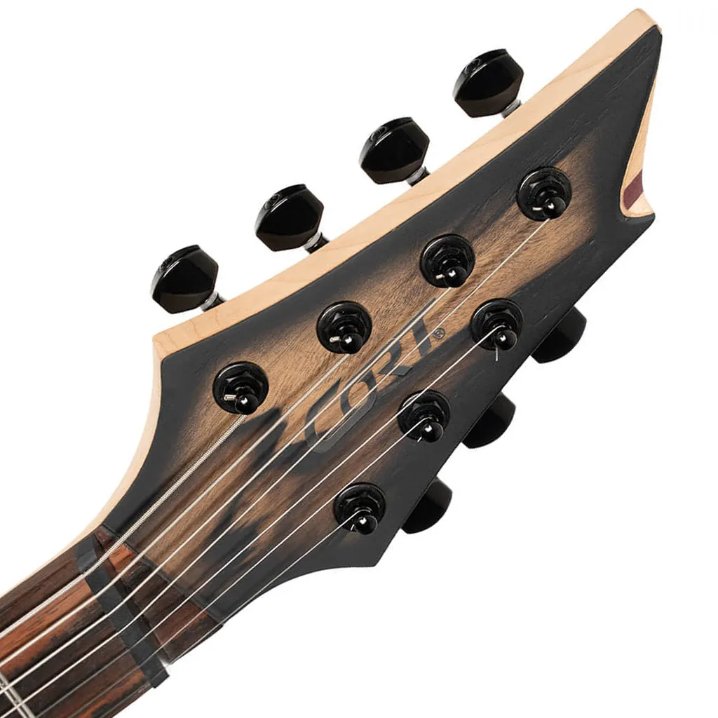 Cort KX507MS Pale Moon 7-String Multi-Scale Guitar - Natural Black Burst