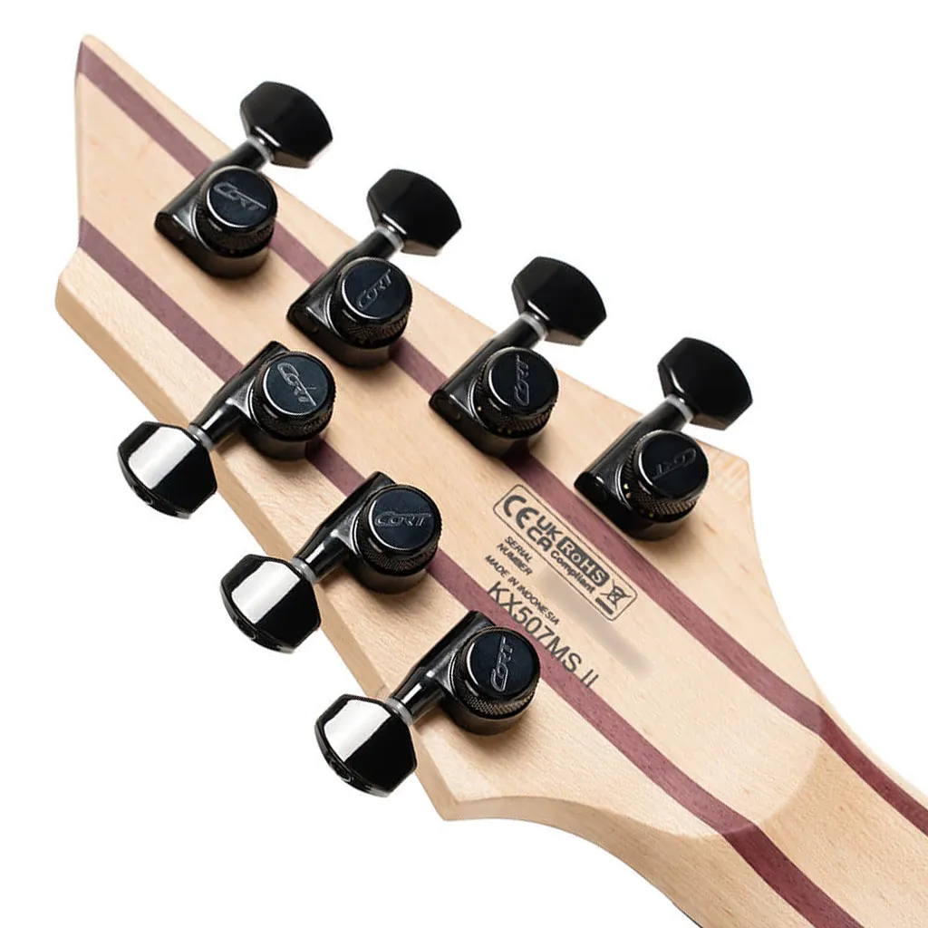 Cort KX507MS Pale Moon 7-String Multi-Scale Guitar - Natural Black Burst