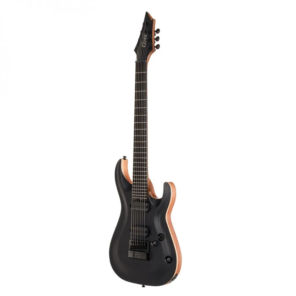 Cort KX707 Evertune 7 String Open Pore Black with Bag