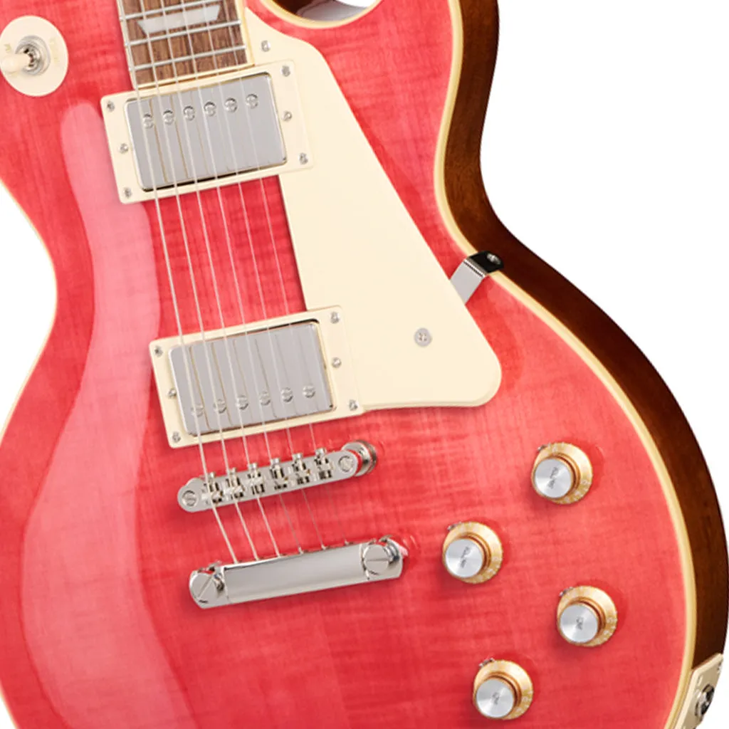 Epiphone Les Paul Standard 60s Figured Top with Premium Gig Bag - Fucshia
