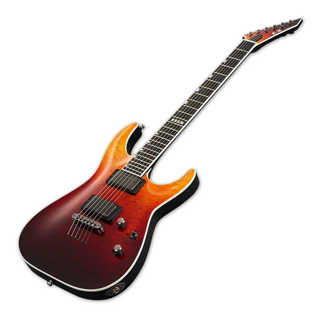 ESP E-II Horizon Electric Guitar - Tiger Eye Amber Fade