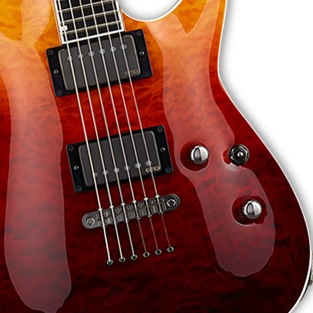 ESP E-II Horizon Electric Guitar - Tiger Eye Amber Fade