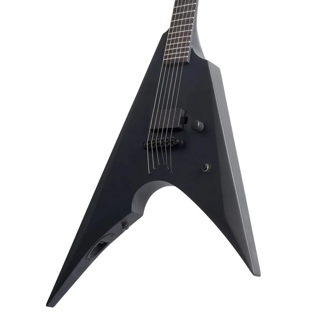 ESP LTD Arrow-NT Black Metal Electric Guitar - Black Satin