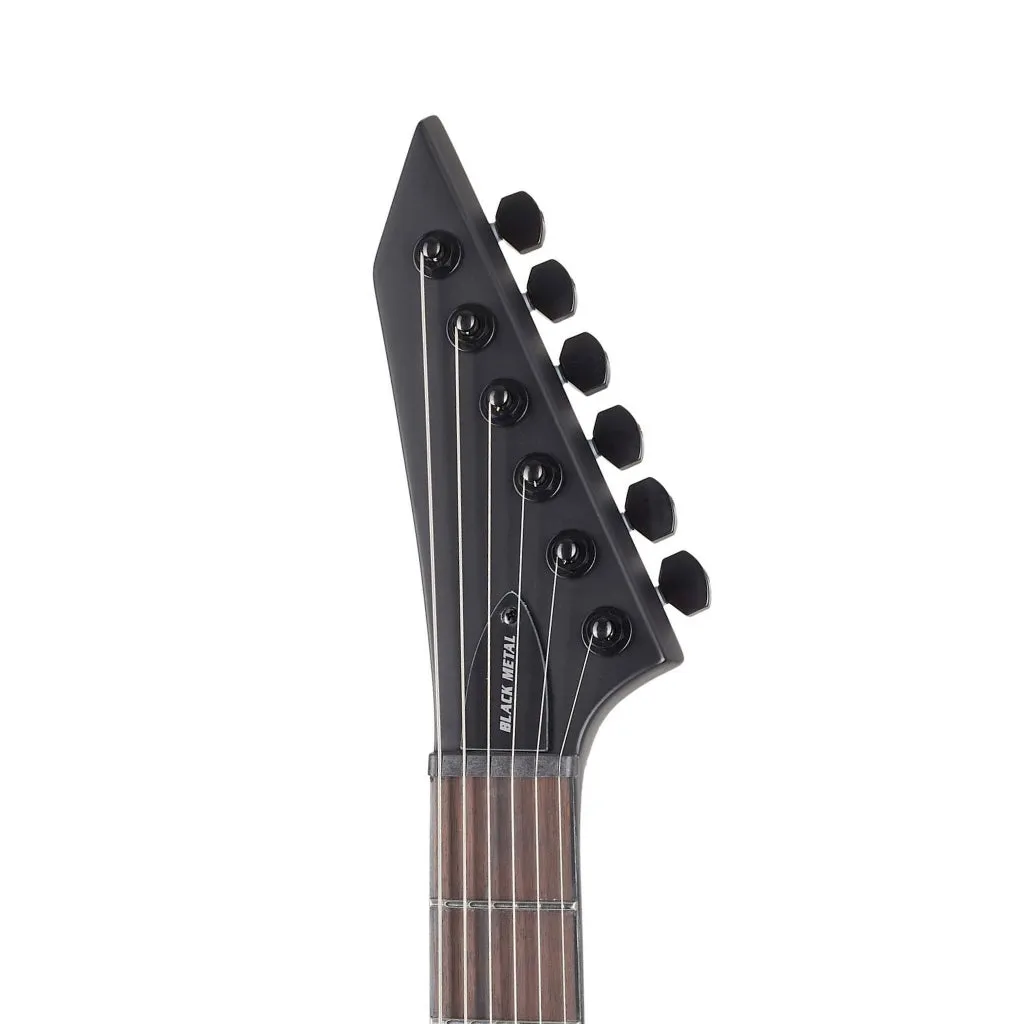 ESP LTD Arrow-NT Black Metal Electric Guitar - Black Satin