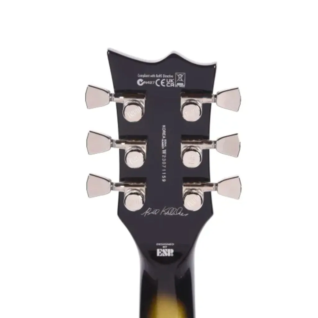 ESP LTD Bill Kelliher BK-600 Signature - Vintage Silver Sunburst Satin