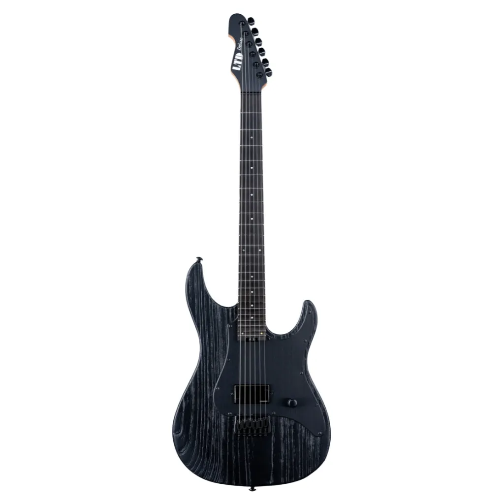 ESP LTD Deluxe SN-1HT Electric Guitar - Black Blast Rev
