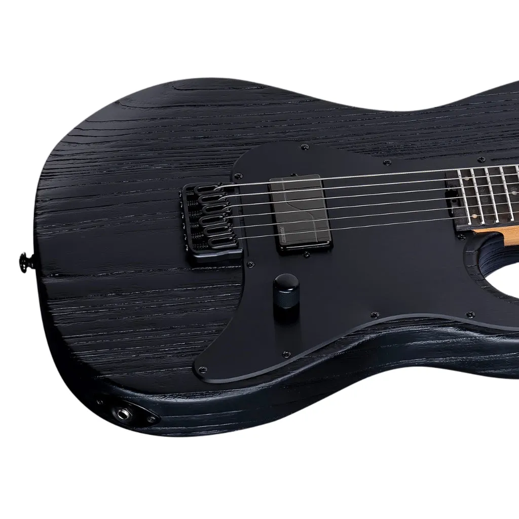 ESP LTD Deluxe SN-1HT Electric Guitar - Black Blast Rev