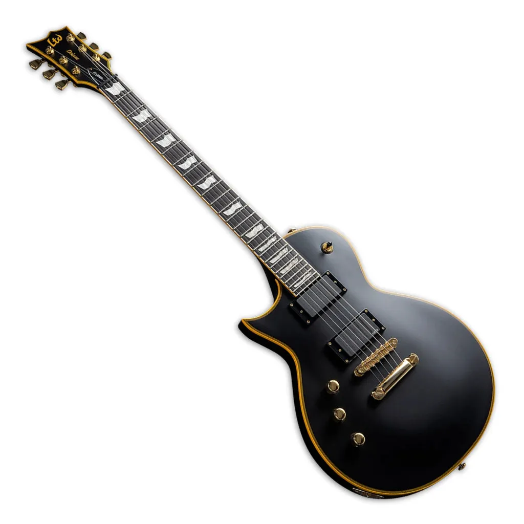 ESP LTD EC-1000 Deluxe Left Handed Electric Guitar - Vintage Black