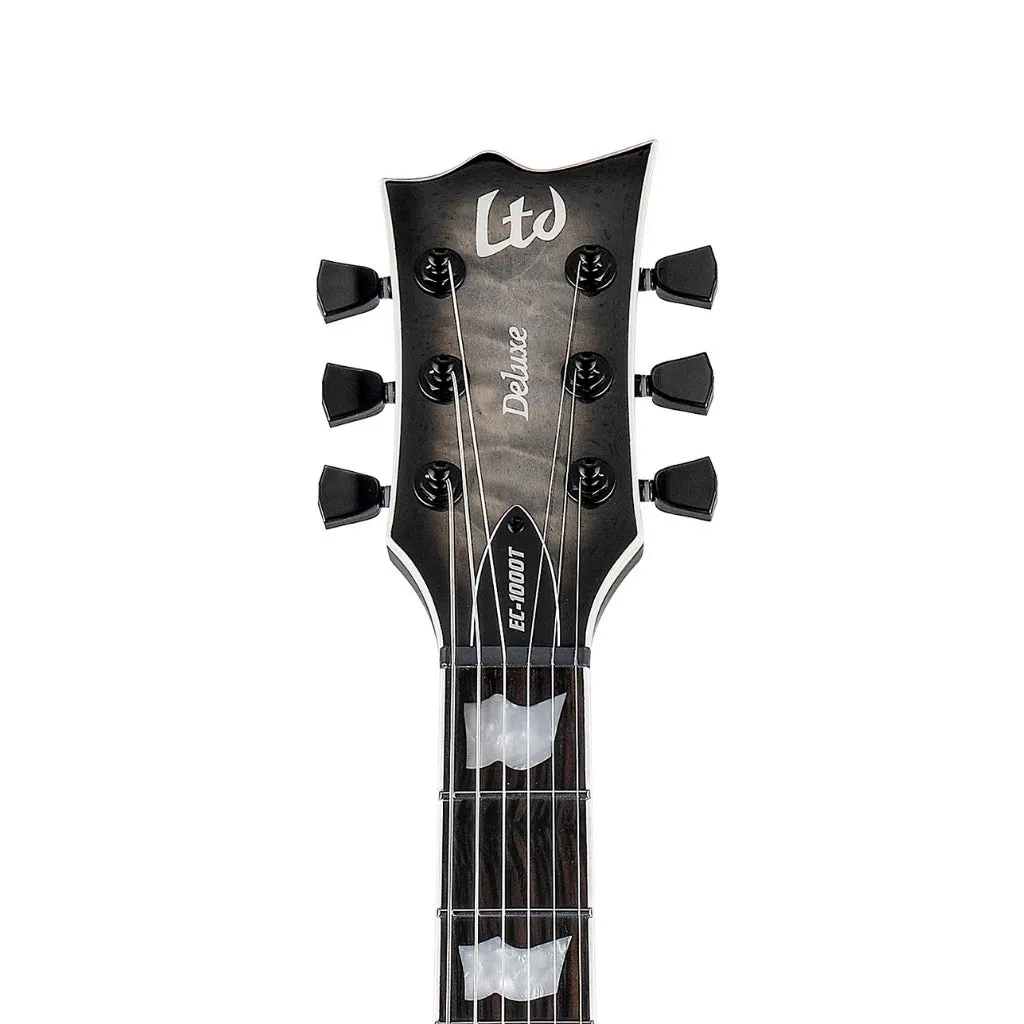 ESP LTD EC-1000T Quilted Maple Electric Guitar - Charcoal Burst