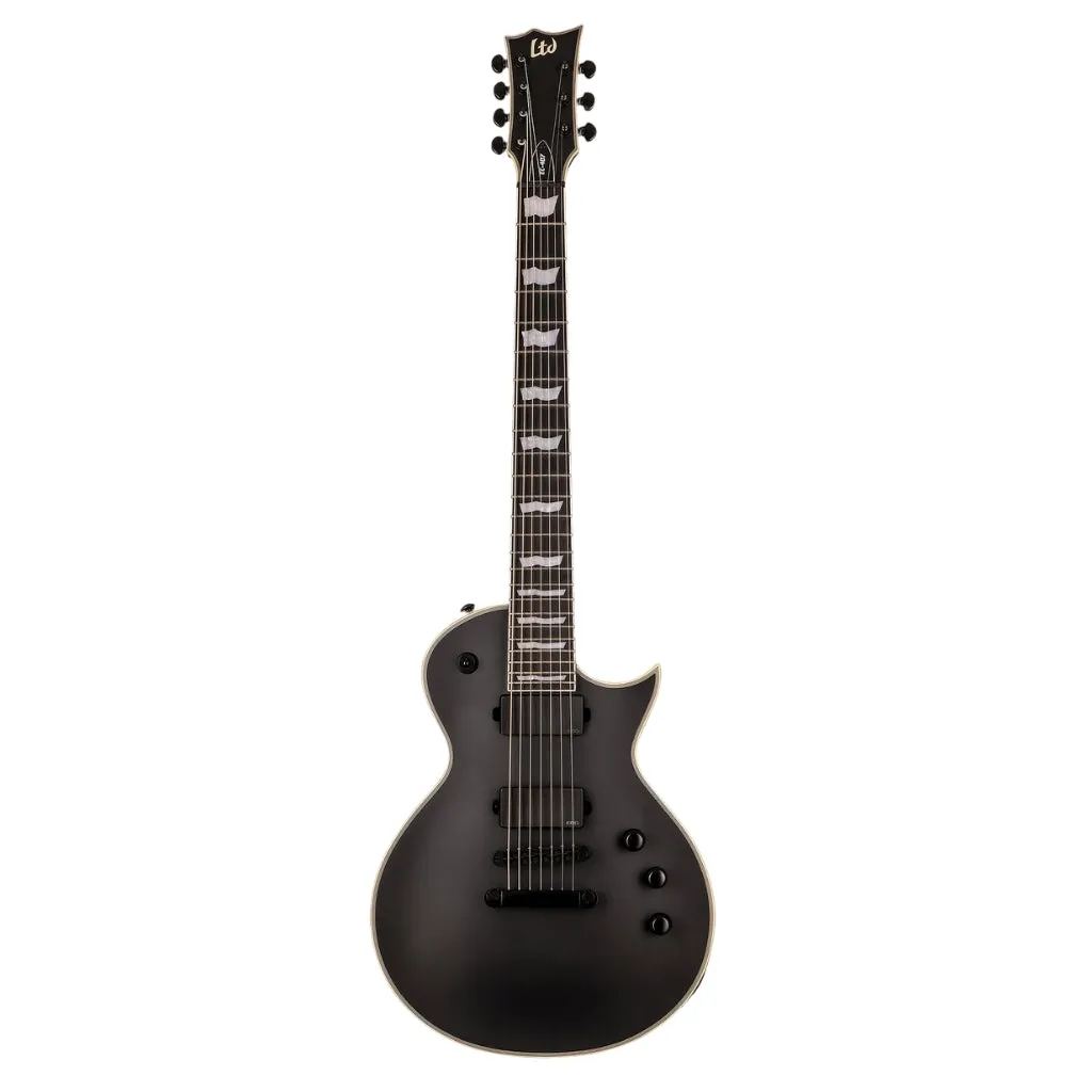 ESP LTD EC-407 7-String Electric Guitar - Black Satin