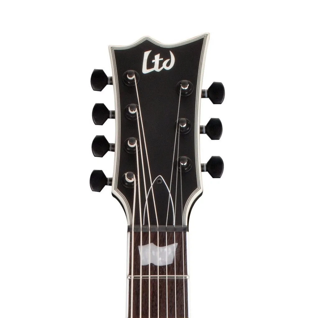 ESP LTD EC-407 7-String Electric Guitar - Black Satin