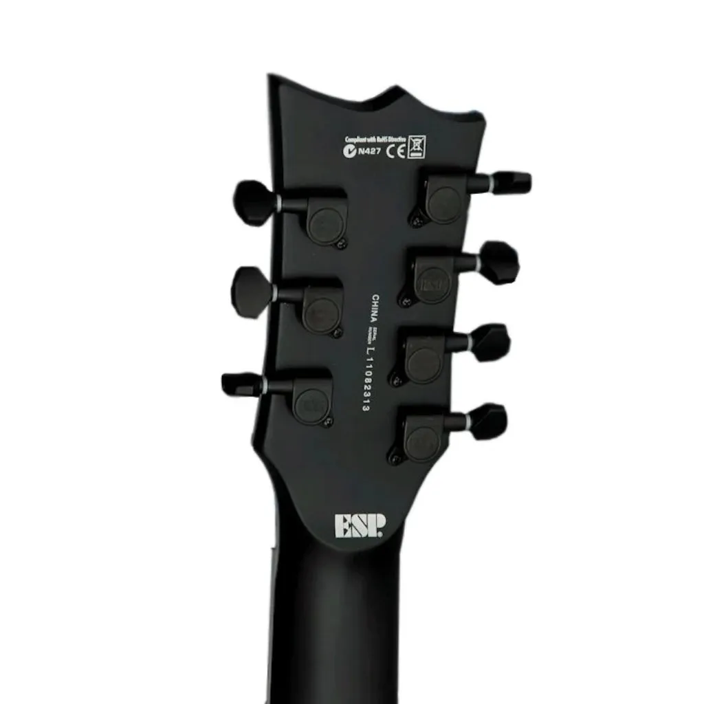 ESP LTD EC-407 7-String Electric Guitar - Black Satin