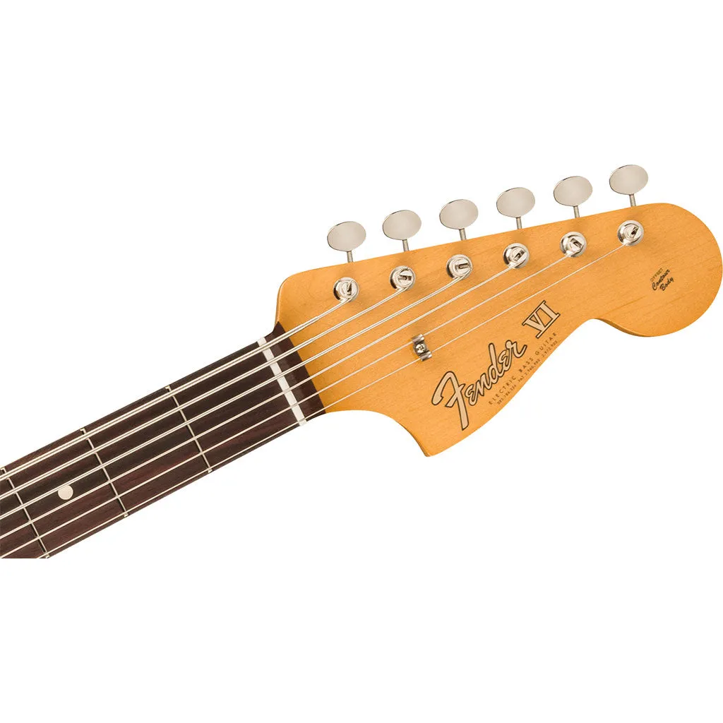 Fender Vintera II '60s Bass VI, Rosewood Fingerboard, Lake Placid Blue