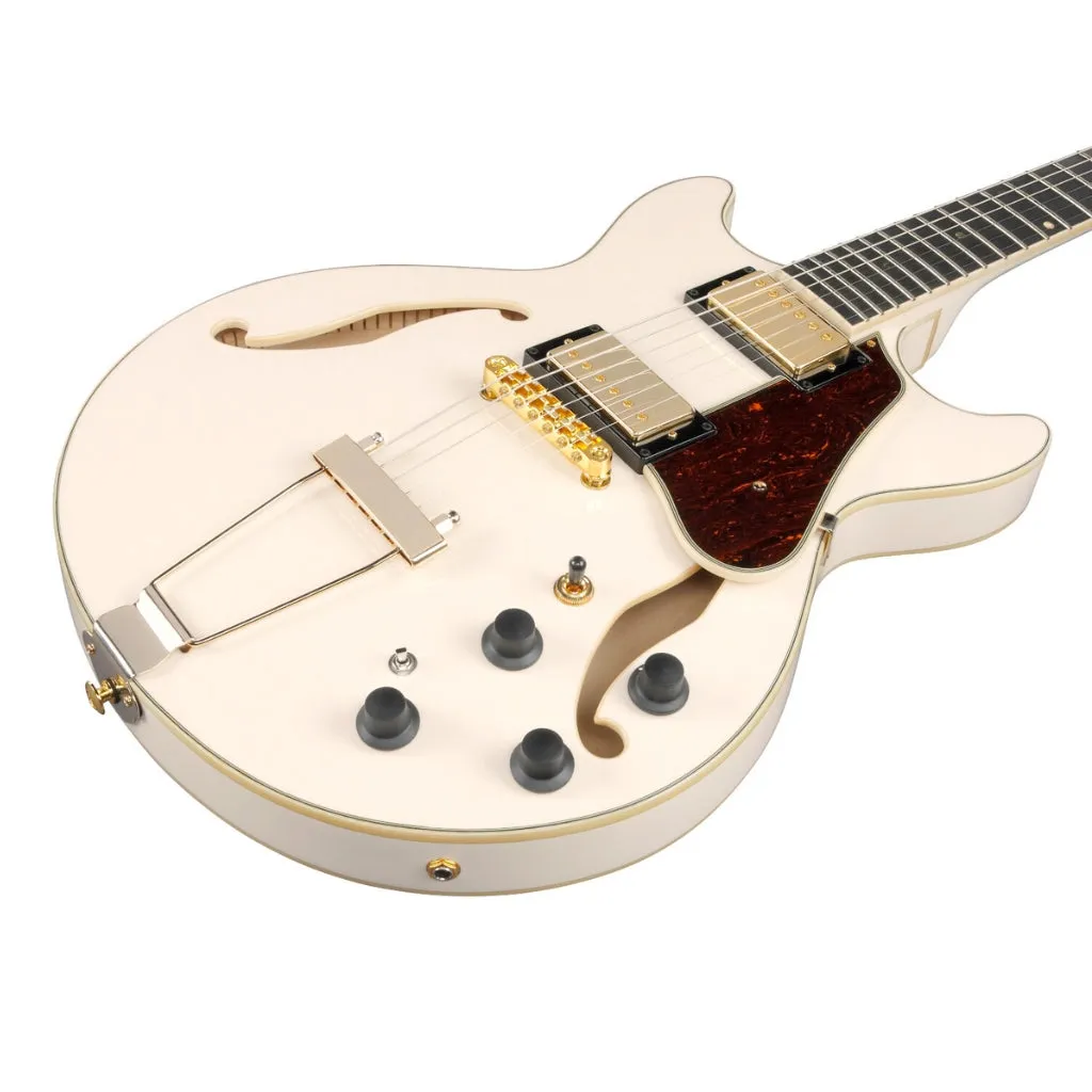 Ibanez AMH90 Artcore Guitar - Ivory