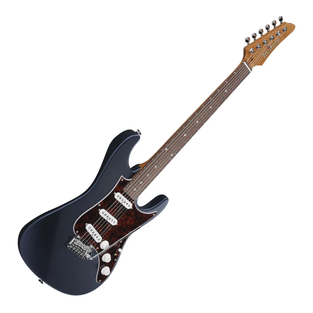 Ibanez AZ2203NT Electric Guitar with Rosewood Fretboard and Case - Dark Tide Blue Flat