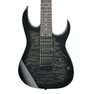 Ibanez GRG7221QA 7 String - Transparent Black Sunburst