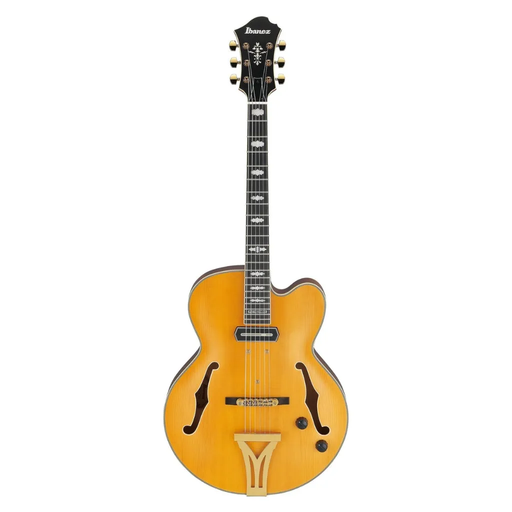 Ibanez PM3C Pat Metheny Signature Electric Guitar - Natural Amber Low Gloss