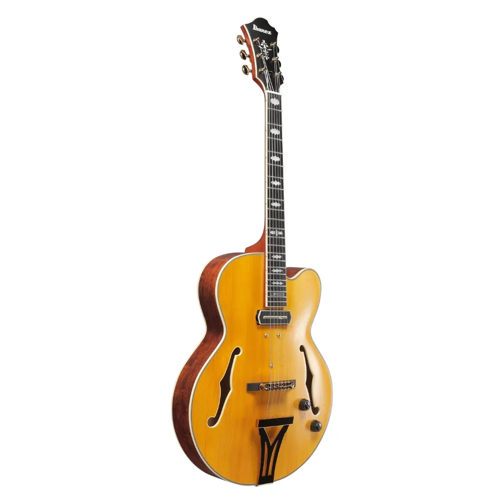 Ibanez PM3C Pat Metheny Signature Electric Guitar - Natural Amber Low Gloss