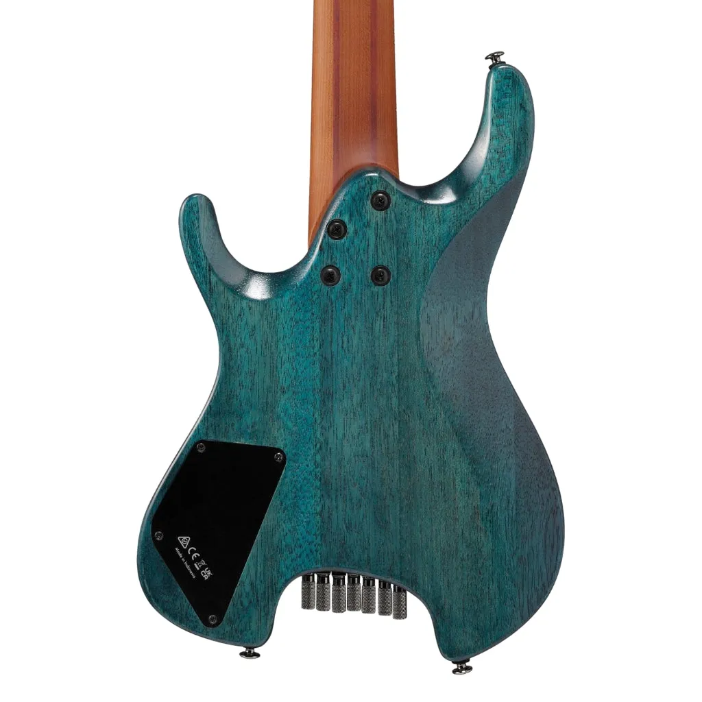 Ibanez Q547PB 7 String Electric Guitar - Cosmic Blue Low Gloss