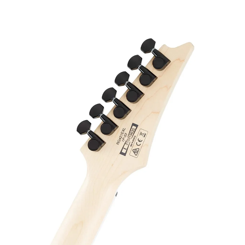 Ibanez RG421EXLBKF Left Handed Electric Guitar - Black Flat