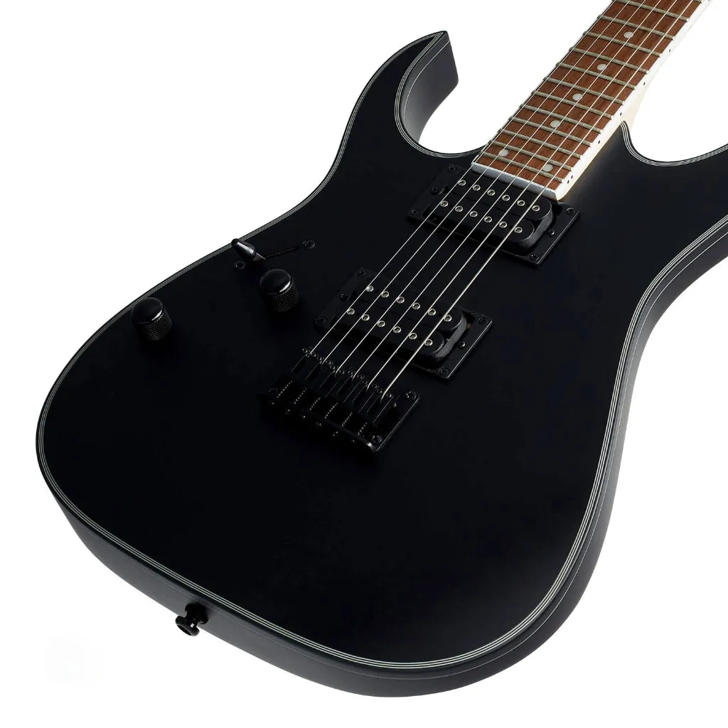 Ibanez RG421EXLBKF Left Handed Electric Guitar - Black Flat