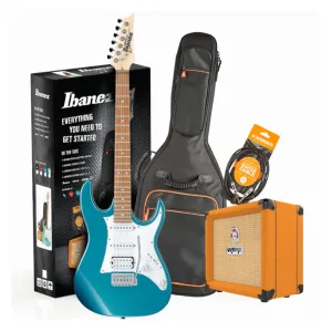 Ibanez RX40MLB Guitar Pack w/ Crush & Accessories - Metallic Light Blue