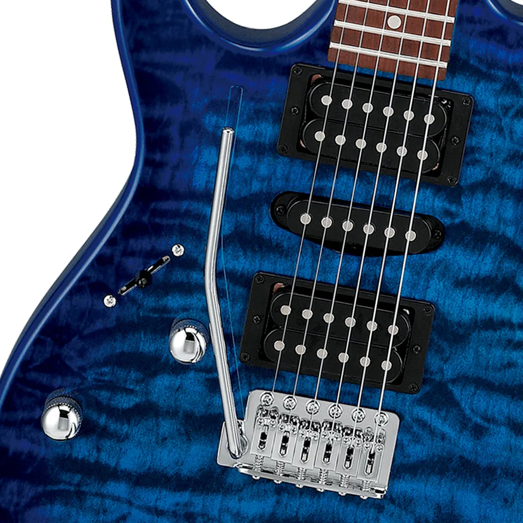 Ibanez RX70QAL Left Handed - Transparent Blue Burst