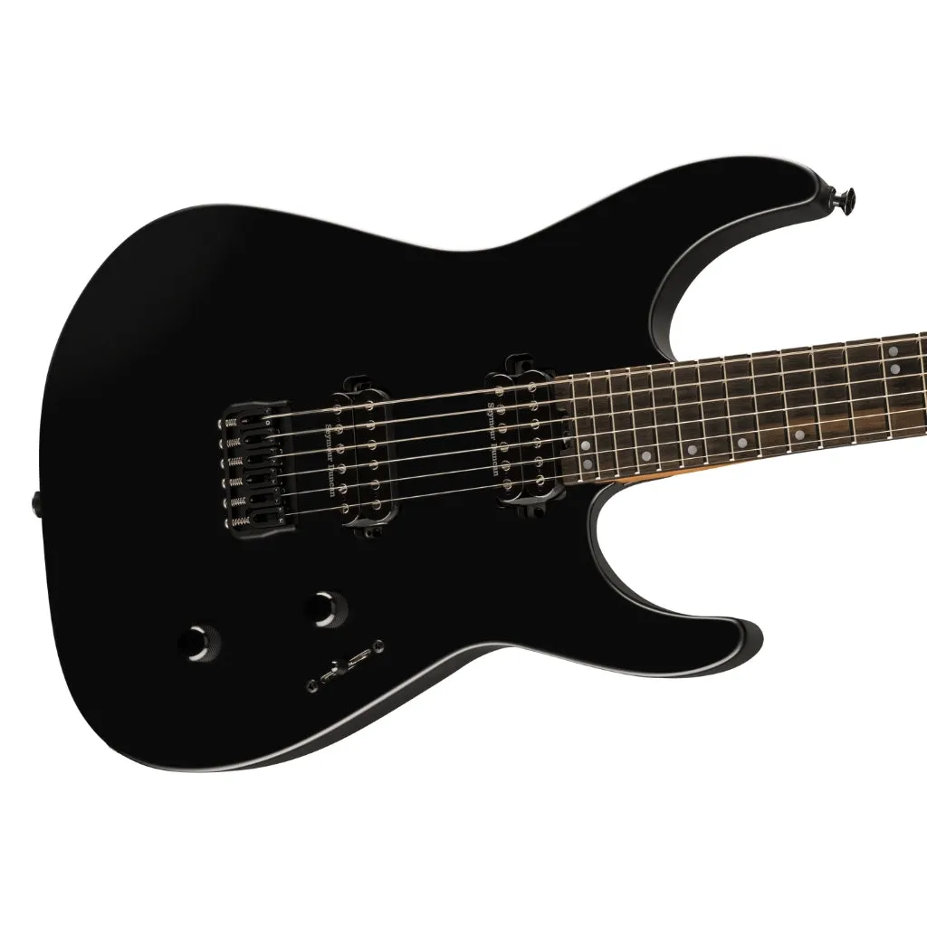 Jackson American Series Virtuoso Hardtail with Streaked Ebony Fingerboard - Satin Black
