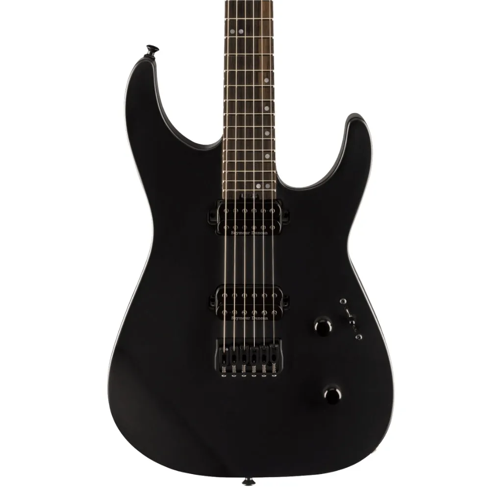 Jackson American Series Virtuoso Hardtail with Streaked Ebony Fingerboard - Satin Black