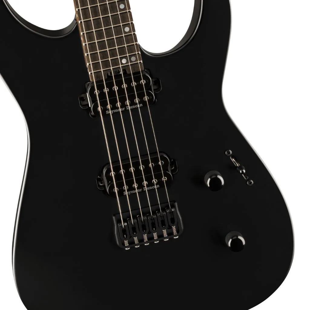 Jackson American Series Virtuoso Hardtail with Streaked Ebony Fingerboard - Satin Black