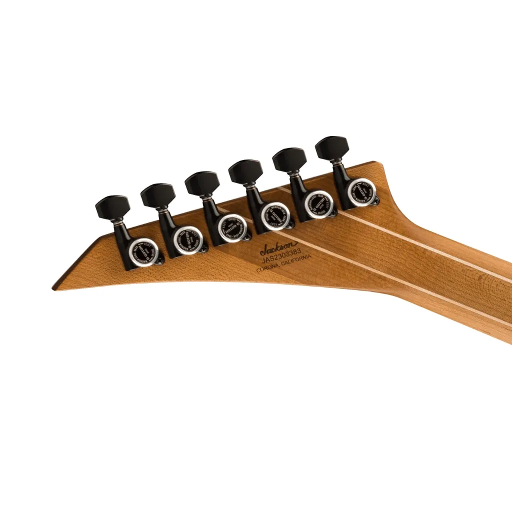 Jackson American Series Virtuoso Hardtail with Streaked Ebony Fingerboard - Satin Black