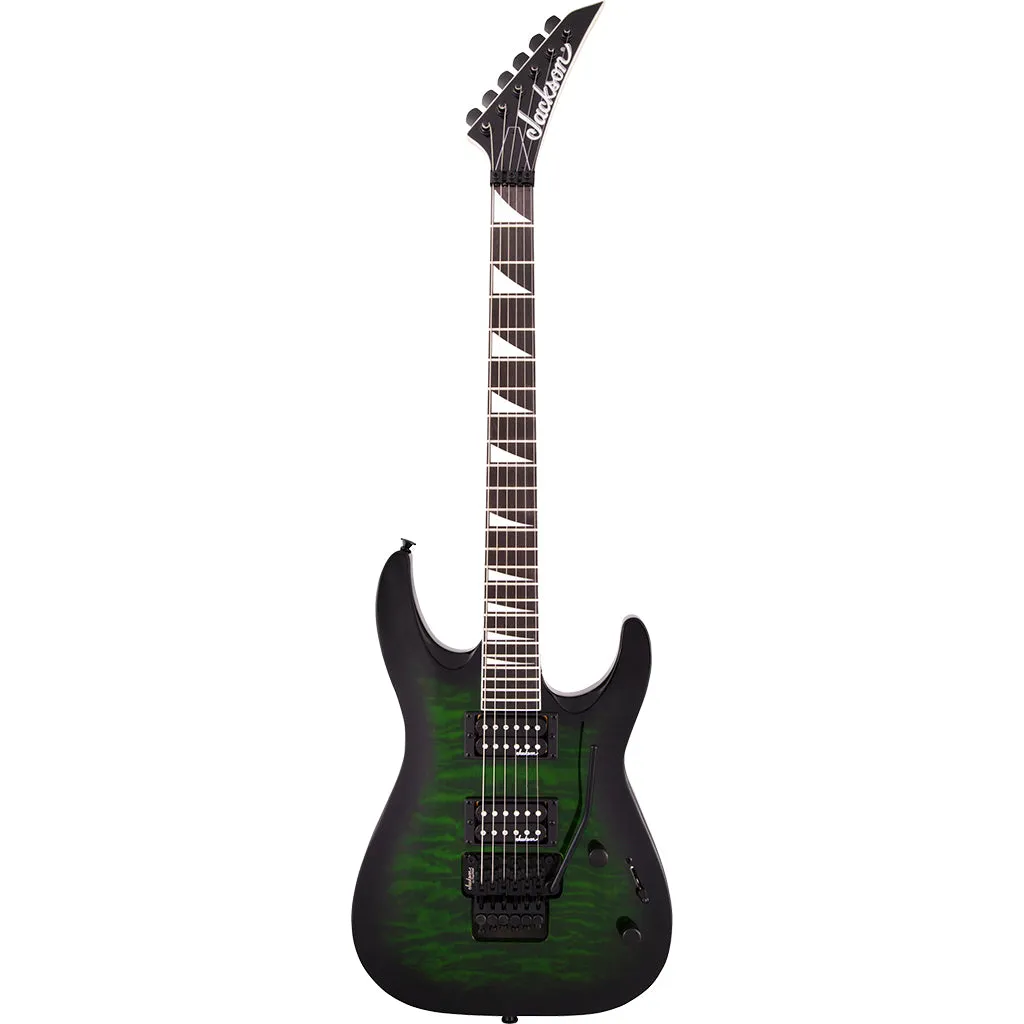 Jackson Guitar - Js Series Dinky Arch Top JS32Q - Transparent Green Burst - Amaranth Fingerboard | Electric Guitars | 2918804587