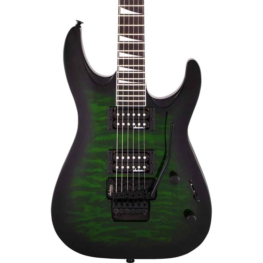 Jackson Guitar - Js Series Dinky Arch Top JS32Q - Transparent Green Burst - Amaranth Fingerboard | Electric Guitars | 2918804587