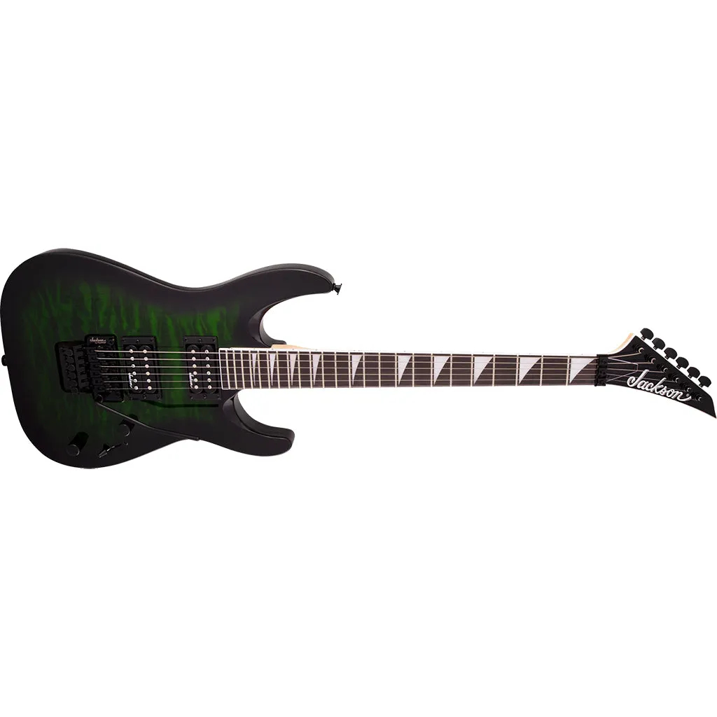 Jackson Guitar - Js Series Dinky Arch Top JS32Q - Transparent Green Burst - Amaranth Fingerboard | Electric Guitars | 2918804587