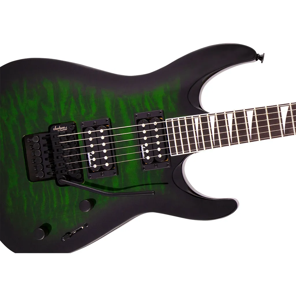 Jackson Guitar - Js Series Dinky Arch Top JS32Q - Transparent Green Burst - Amaranth Fingerboard | Electric Guitars | 2918804587