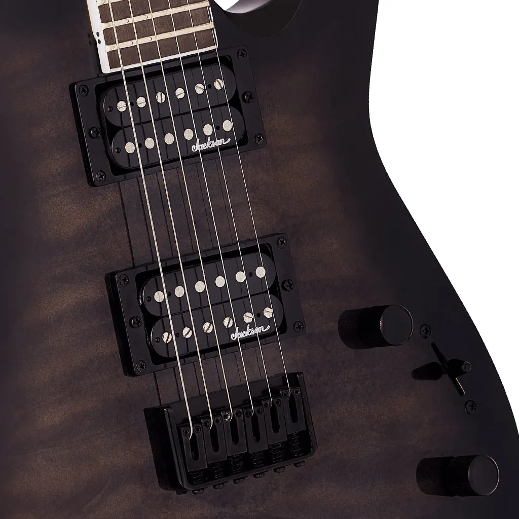 Jackson - JS Series Dinky Arch Top JS32Q DKA HT, Amaranth Fingerboard, Transparent Black Burst | Electric Guitars | 2918809585