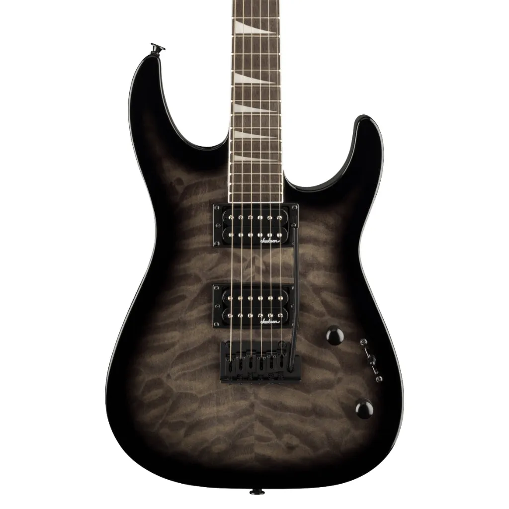 Jackson JS Series Dinky JS20 DKQ 2PT in Transparent Black Burst