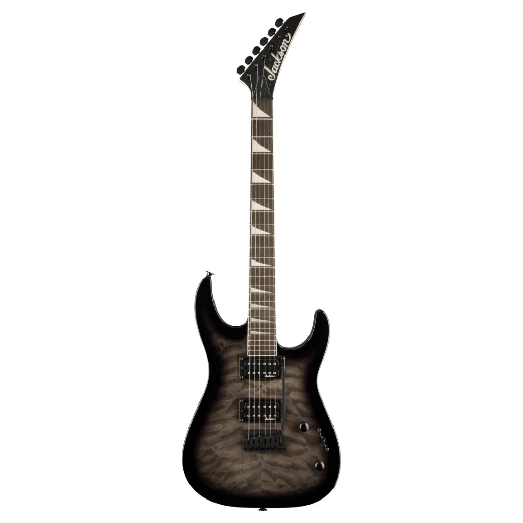 Jackson JS Series Dinky JS20 DKQ 2PT in Transparent Black Burst