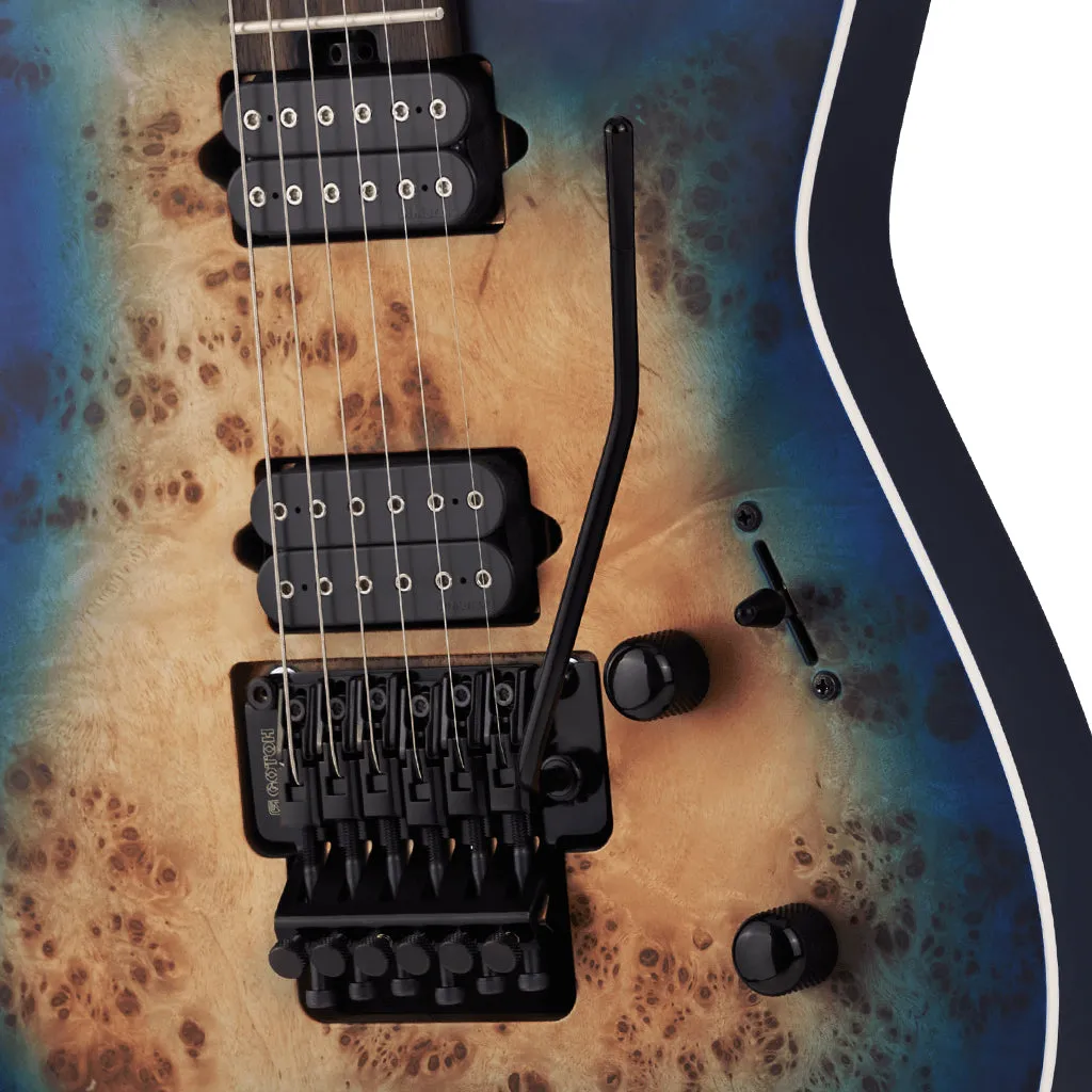 Jackson MJ Series Dinky DKRP, Ebony Fingerboard, Transparent Blue Burst | Electric Guitars | 2904011811