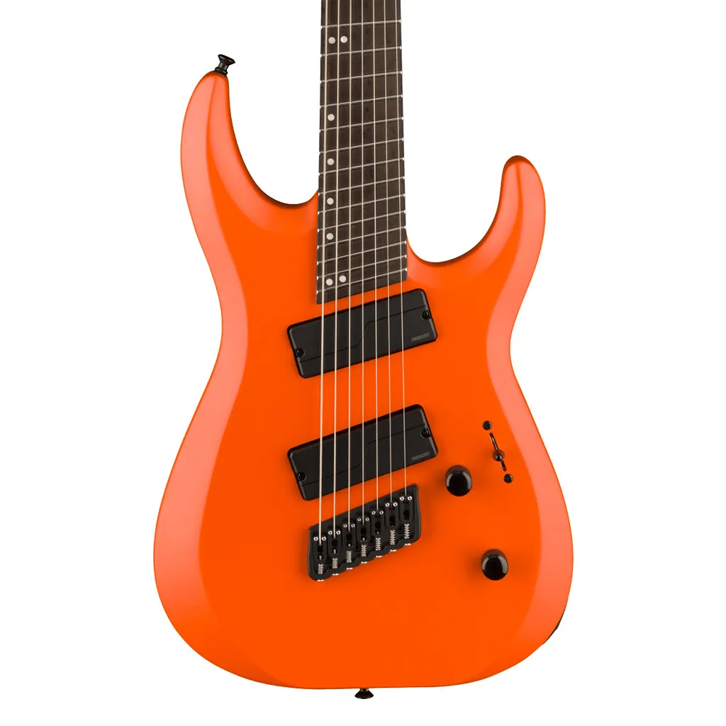 Jackson Pro Plus Series DK Modern HT7 MS, Ebony Fingerboard, Satin Orange Crush