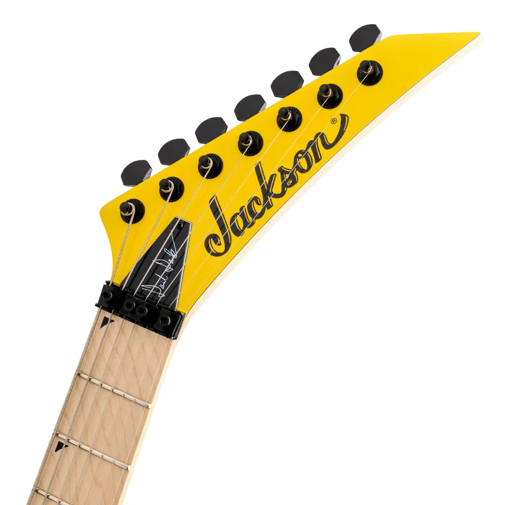 Jackson Pro Series Signature Dave Davidson Warrior WR7 Electric Guitar Maple Fingerboard Ferrari Yellow
