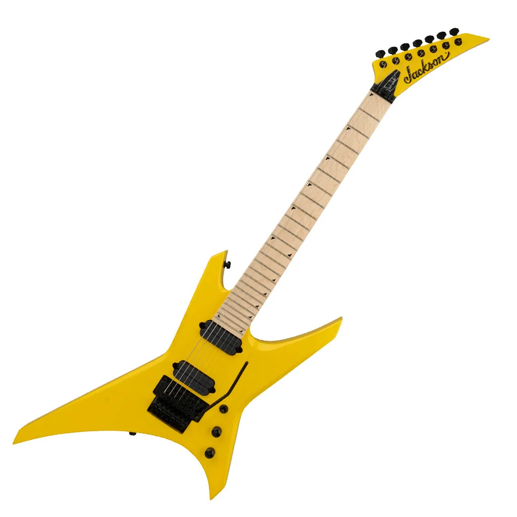 Jackson Pro Series Signature Dave Davidson Warrior WR7 Electric Guitar Maple Fingerboard Ferrari Yellow